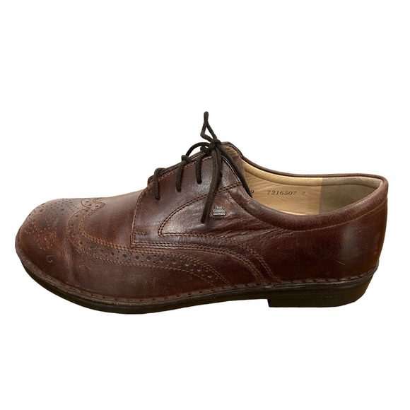 Finn Comfort Budapest Brown Leather Wing Tip Oxford 9 Shoes Germany $312 Office